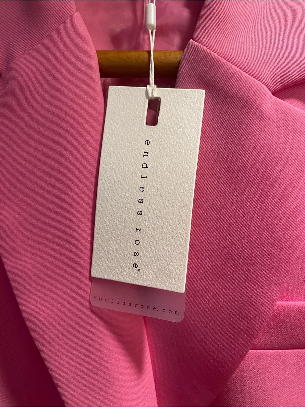 Endless Rose Hot Pink Single-Button Blazer - Picture 4 of 6